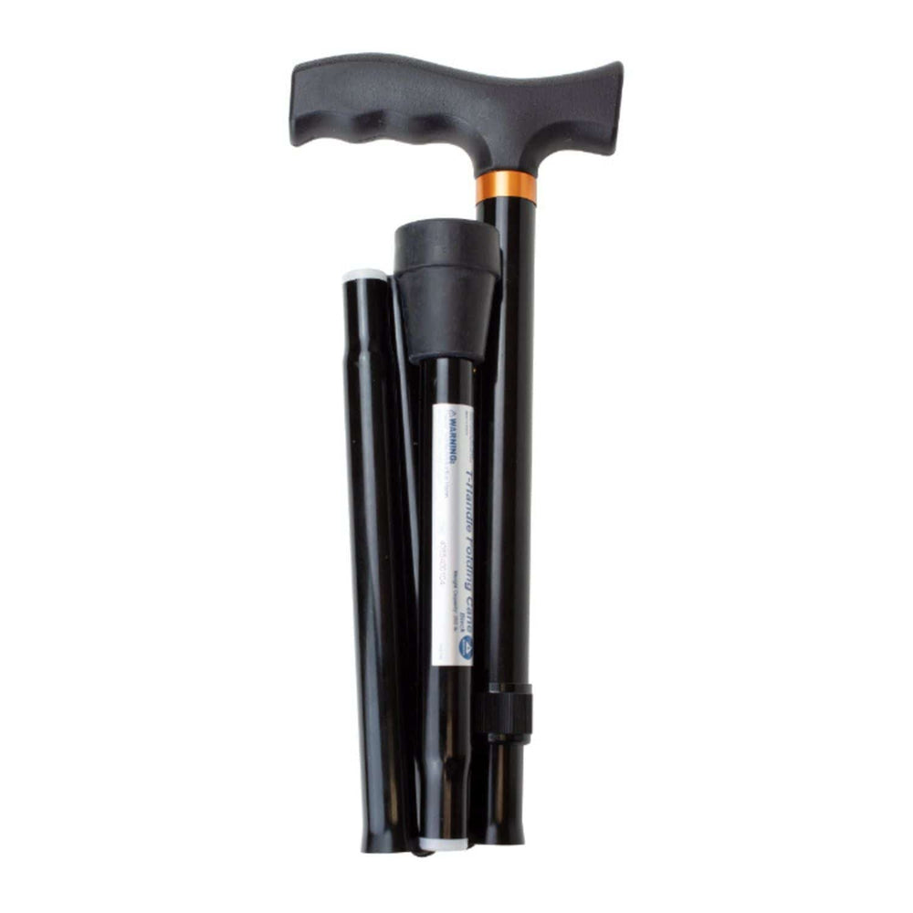 Dynarex T-Handle Folding Cane - sold by Dansons Medical - Canes and Walking Sticks manufactured by Dynarex