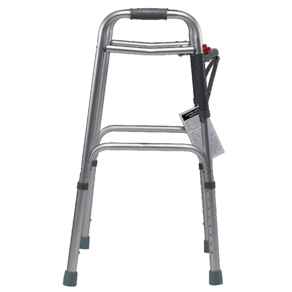 Dynarex Two Button Folding Walker - sold by Dansons Medical - Rollator Walkers manufactured by Dynarex