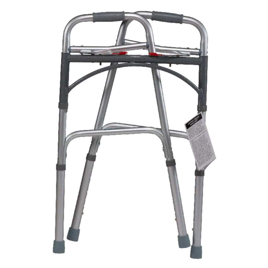 Dynarex Two Button Folding Walker - sold by Dansons Medical - Rollator Walkers manufactured by Dynarex