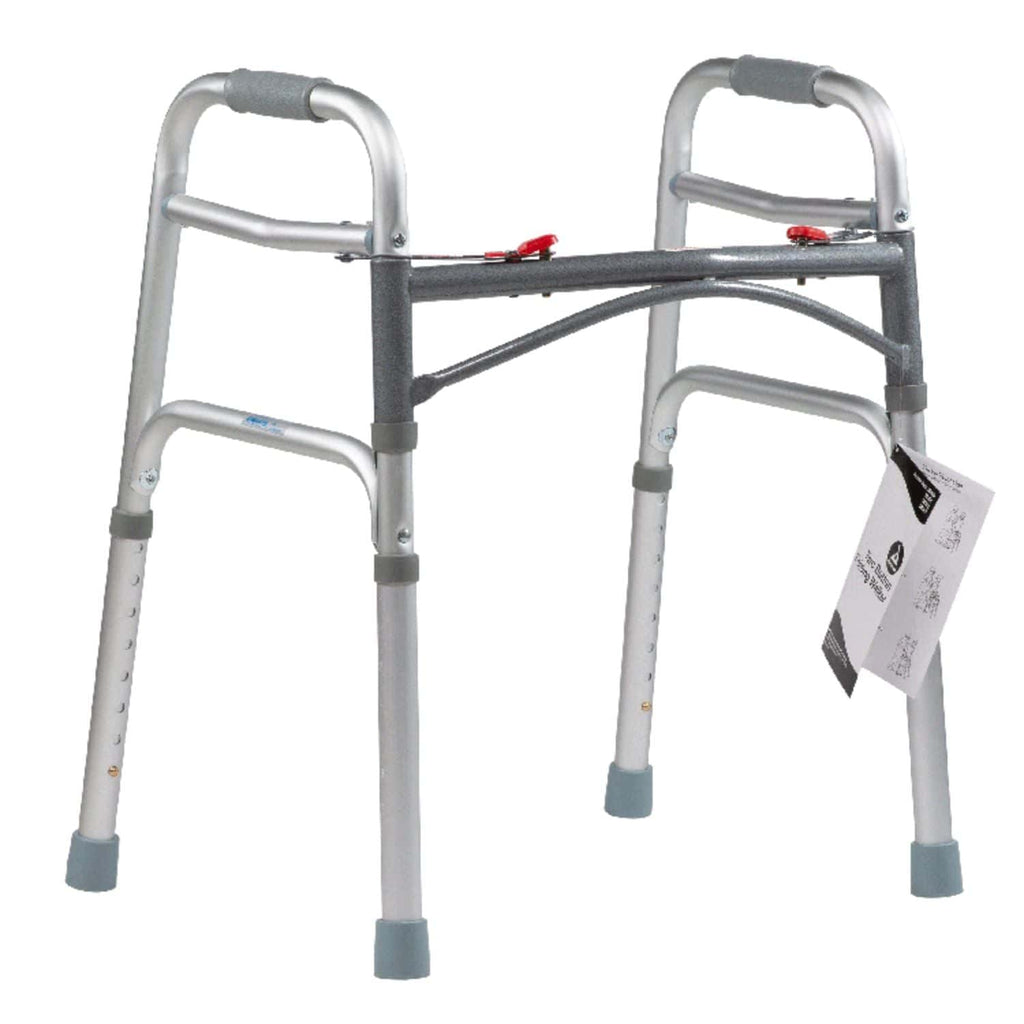 Dynarex Two Button Folding Walker - sold by Dansons Medical - Rollator Walkers manufactured by Dynarex