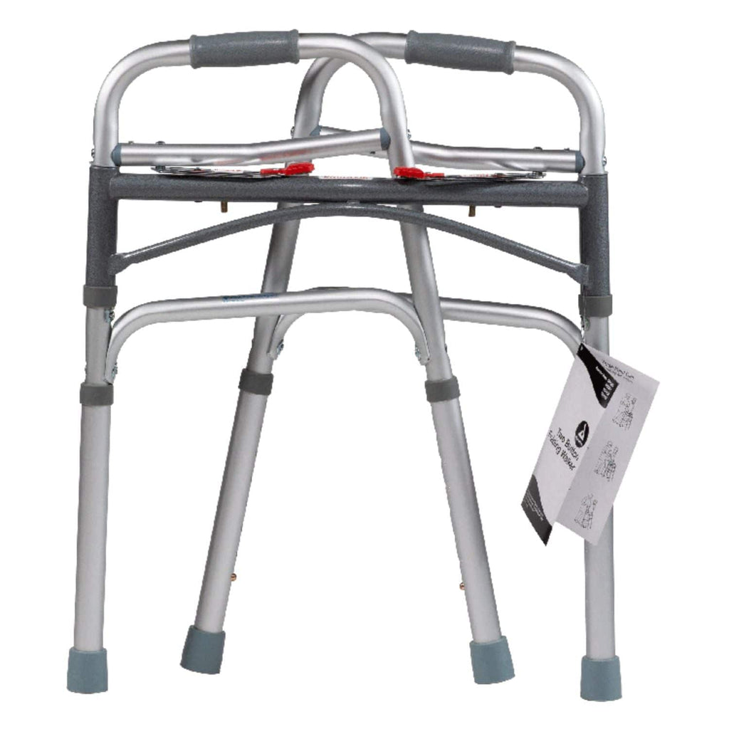 Dynarex Two Button Folding Walker - sold by Dansons Medical - Rollator Walkers manufactured by Dynarex