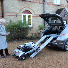 ComfyGo Quingo Flyte Mobility Scooter with MK2 Docking Station - sold by Dansons Medical - Scooters manufactured by ComfyGo Mobility