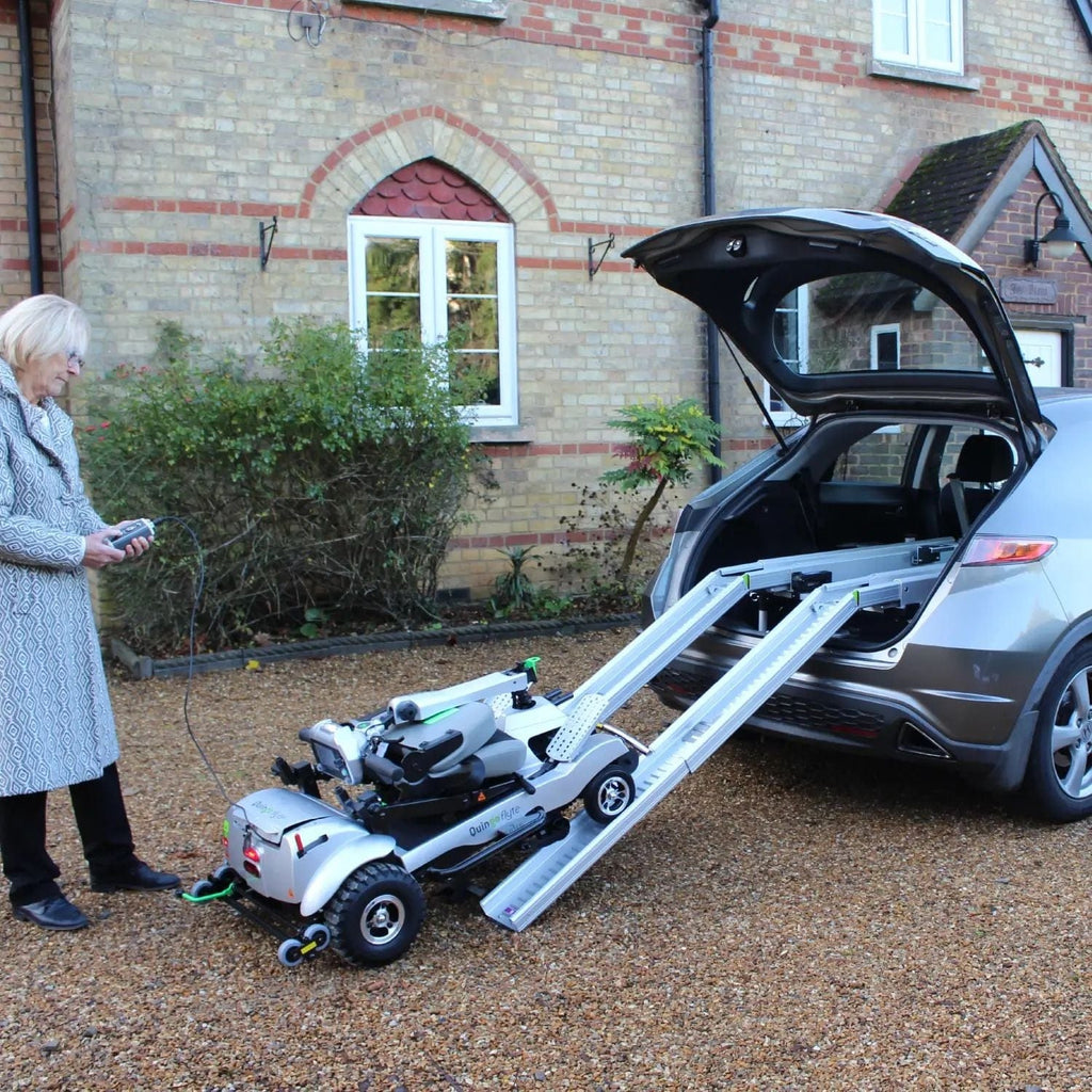 ComfyGo Quingo Flyte Mobility Scooter with MK2 Docking Station - sold by Dansons Medical - Scooters manufactured by ComfyGo Mobility