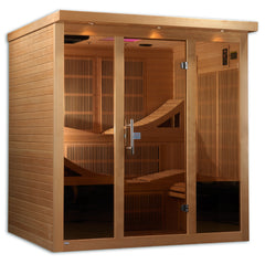 Golden Designs Monaco 6-Person PureTech Near Zero EMF FAR Infrared Sauna, a Saunas by Golden Designs (SCS) available at Dansons Medical
