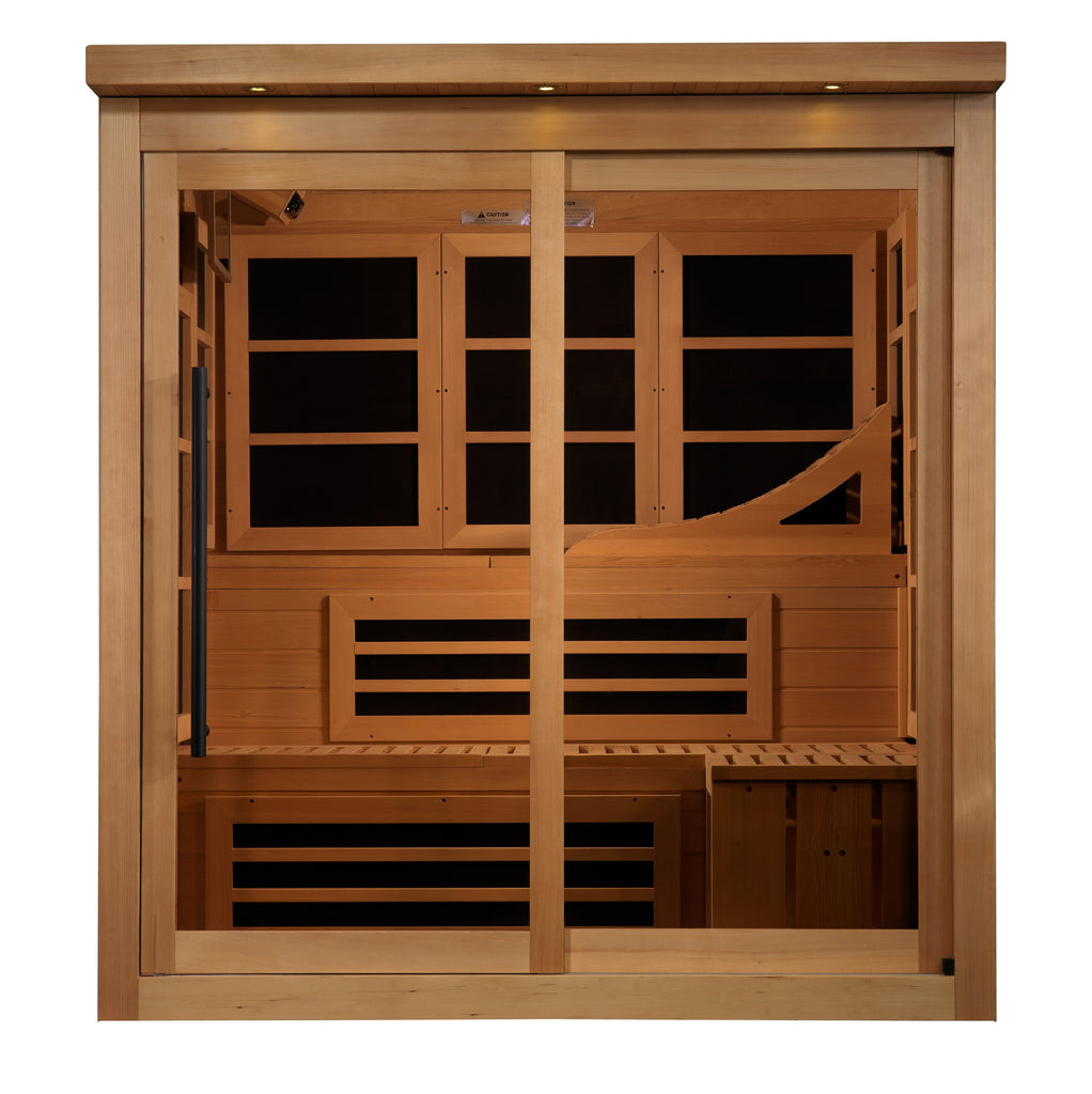 Golden Designs Monaco Limited Edition 6-Person PureTech Near Zero EMF FAR Infrared Sauna, a Saunas by Golden Designs (SCS) available at Dansons Medical