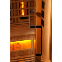 Golden Designs Reserve Edition 1-2 Person Full Spectrum Near Zero EMF FAR Infrared Sauna with Himalayan Salt Bar, a Saunas by Golden Designs (SCS) available at Dansons Medical