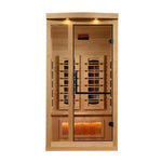 Golden Designs Reserve Edition 1-2 Person Full Spectrum Near Zero EMF FAR Infrared Sauna with Himalayan Salt Bar, a Saunas by Golden Designs (SCS) available at Dansons Medical