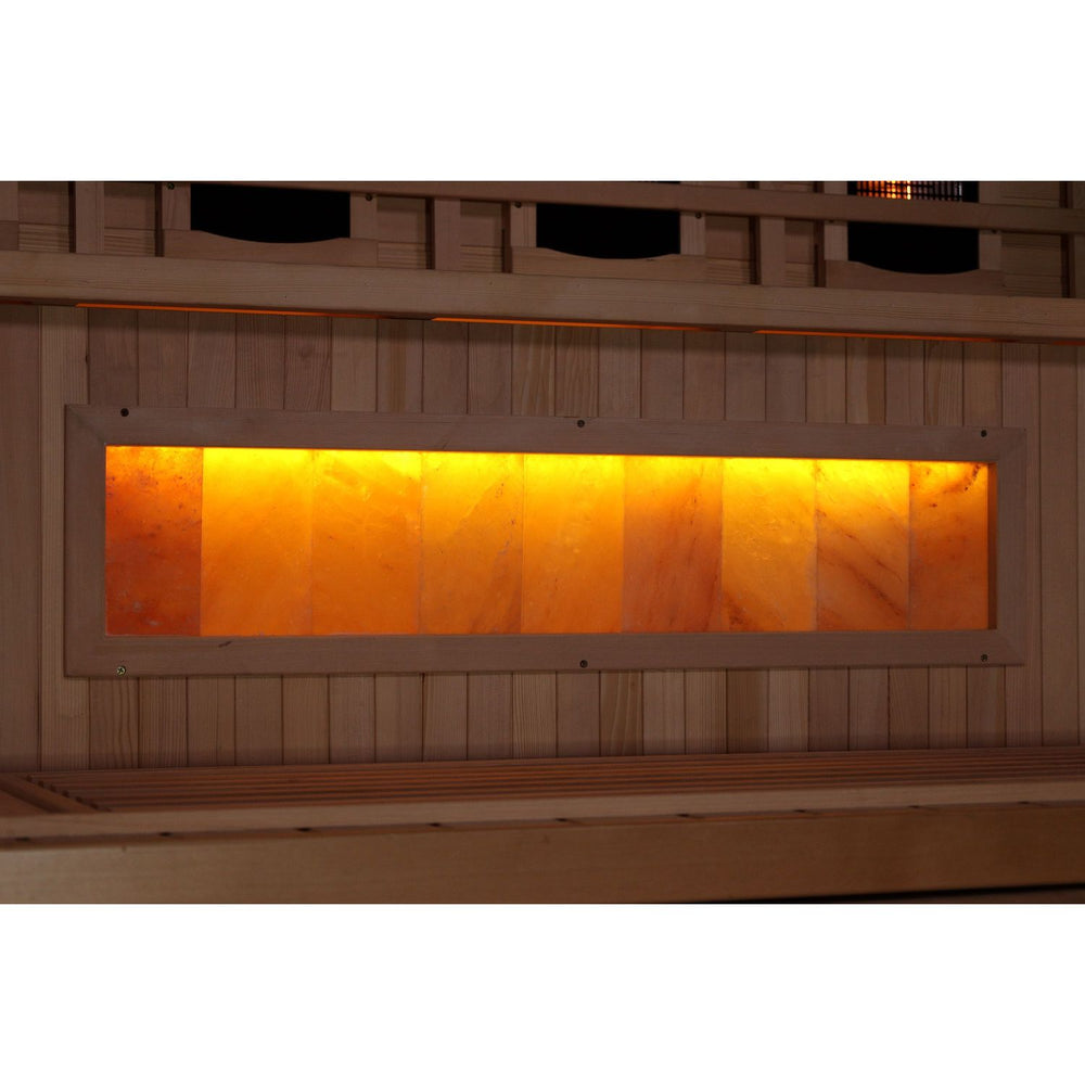 Golden Designs Reserve Edition 1-2 Person Full Spectrum Near Zero EMF FAR Infrared Sauna with Himalayan Salt Bar, a Saunas by Golden Designs (SCS) available at Dansons Medical