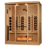 Golden Designs Reserve Edition 4-Person Full Spectrum Near Zero EMF FAR Infrared Sauna with Himalayan Salt Bar, a Saunas by Golden Designs (SCS) available at Dansons Medical