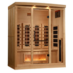 Golden Designs Reserve Edition 4-Person Full Spectrum Near Zero EMF FAR Infrared Sauna with Himalayan Salt Bar, a Saunas by Golden Designs (SCS) available at Dansons Medical