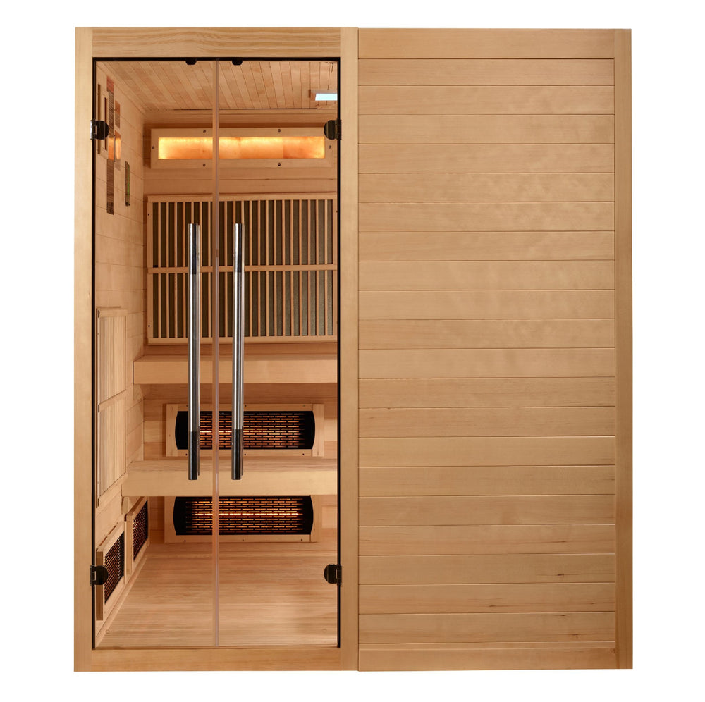 Golden Designs Toledo 6-Person Full Spectrum Hybrid Indoor Sauna with Harvia Stove, a Saunas by Golden Designs (SCS) available at Dansons Medical