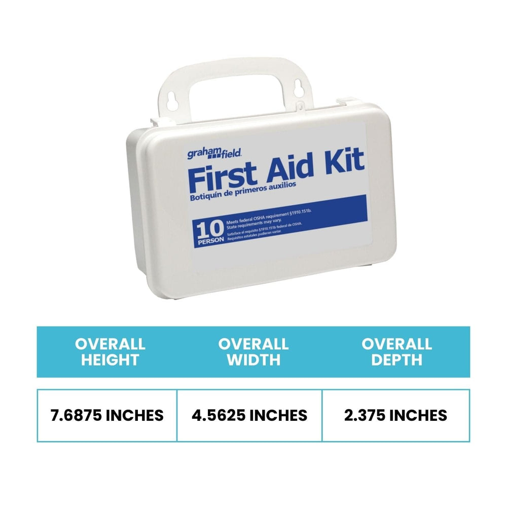 Graham Field Stocked First Aid Kit - 10 Person - sold by Dansons Medical -  manufactured by Graham Field