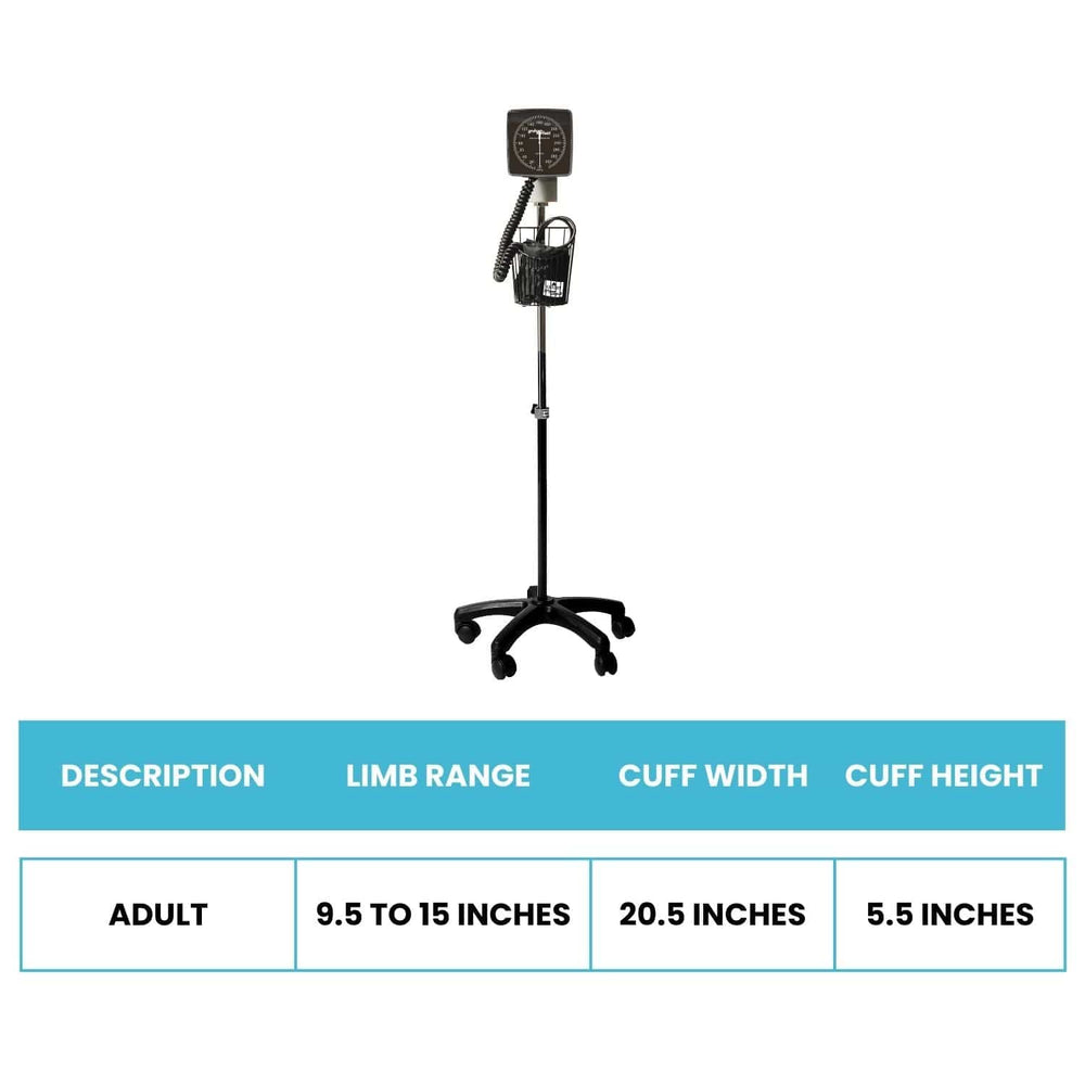 Graham Field Mobile Aneroid Latex Sphygmomanometer - sold by Dansons Medical -  manufactured by Graham Field