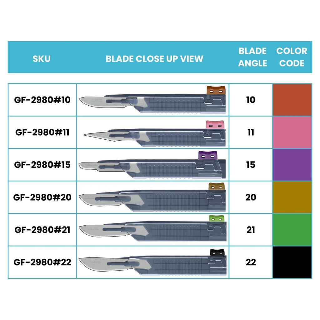 Graham Field Safeshield Disposable Sterile Scalpel by Feather - sold by Dansons Medical - Scalpels manufactured by Graham Field
