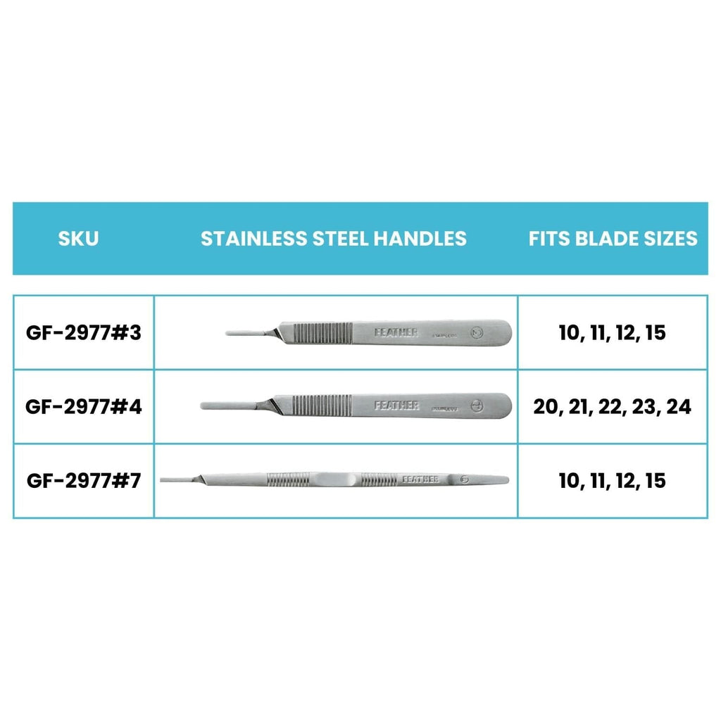 Graham Field Surgical Blade Handles by Feather - sold by Dansons Medical - Scalpels manufactured by Graham Field