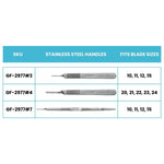 Graham Field Surgical Blade Handles by Feather - sold by Dansons Medical - Scalpels manufactured by Graham Field