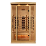 Golden Designs 2025 Reserve Edition 2-Person Full Spectrum Infrared Sauna with Himalayan Salt Bar, a Saunas by Golden Designs (SCS) available at Dansons Medical