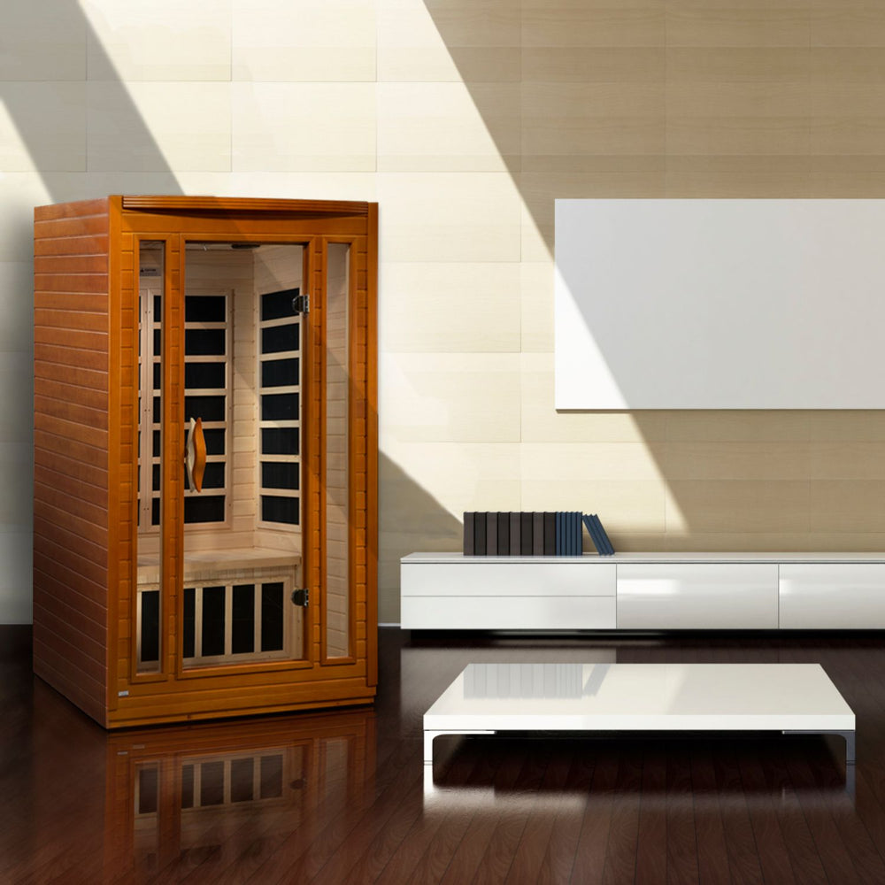 Golden Designs Dynamic San Marino Elite 2-Person Ultra Low EMF FAR Infrared Sauna, a Saunas by Golden Designs (SCS) available at Dansons Medical