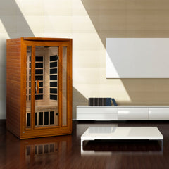 Golden Designs Dynamic San Marino Elite 2-Person Ultra Low EMF FAR Infrared Sauna, a Saunas by Golden Designs (SCS) available at Dansons Medical