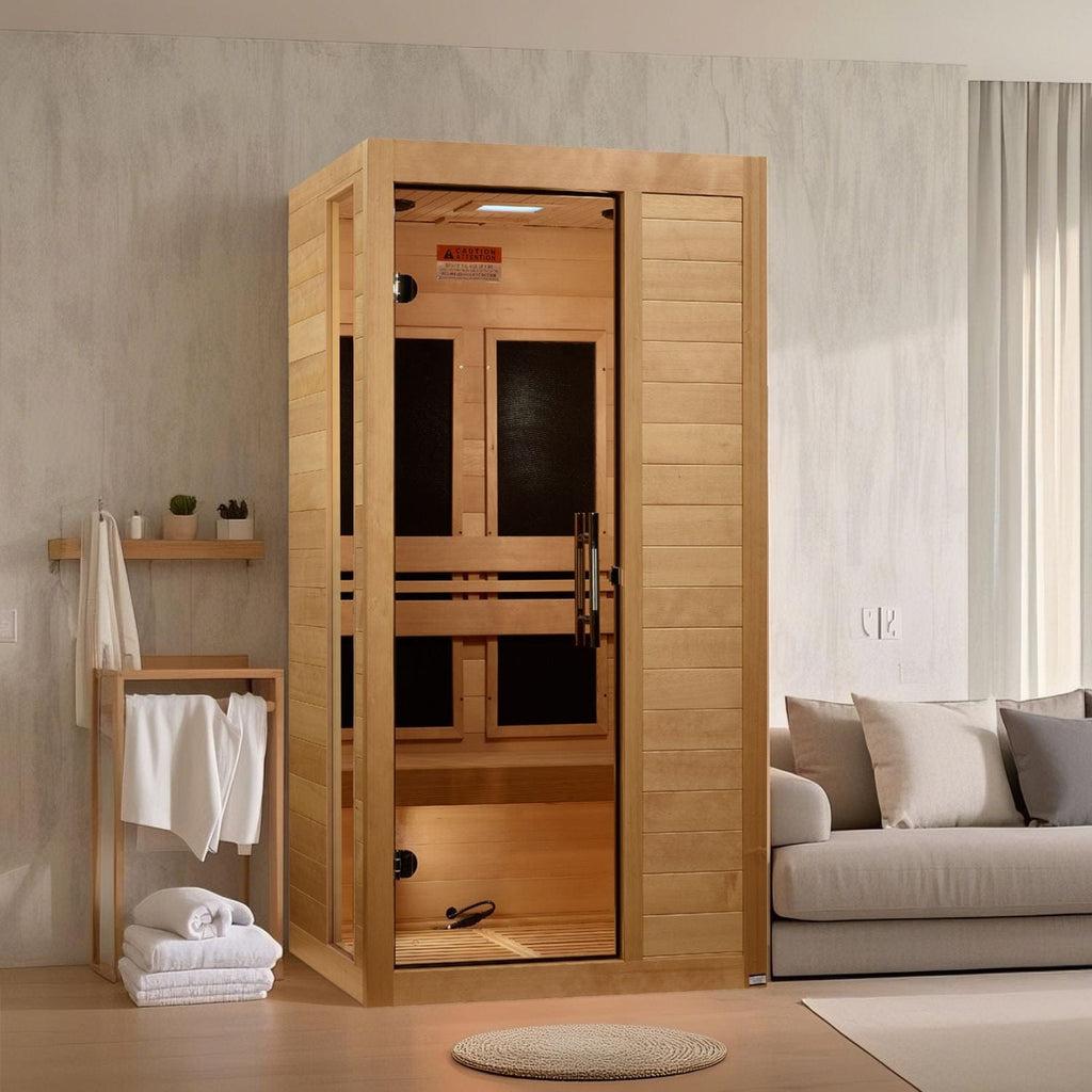 Golden Designs Dynamic Veneto 1-2 Person Low EMF FAR Infrared Sauna