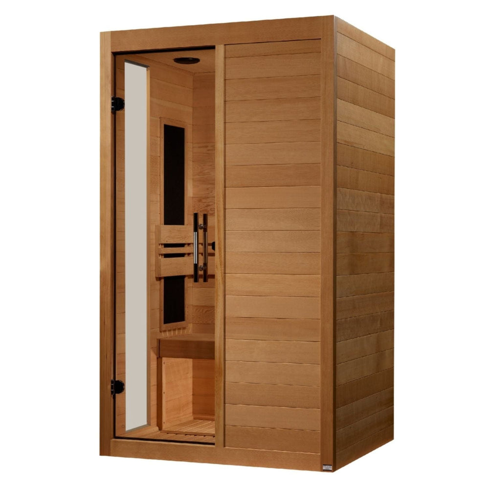 Golden Designs Dynamic Veneto 1-2 Person Low EMF FAR Infrared Sauna - sold by Dansons Medical - Saunas manufactured by Golden Designs (SCS)
