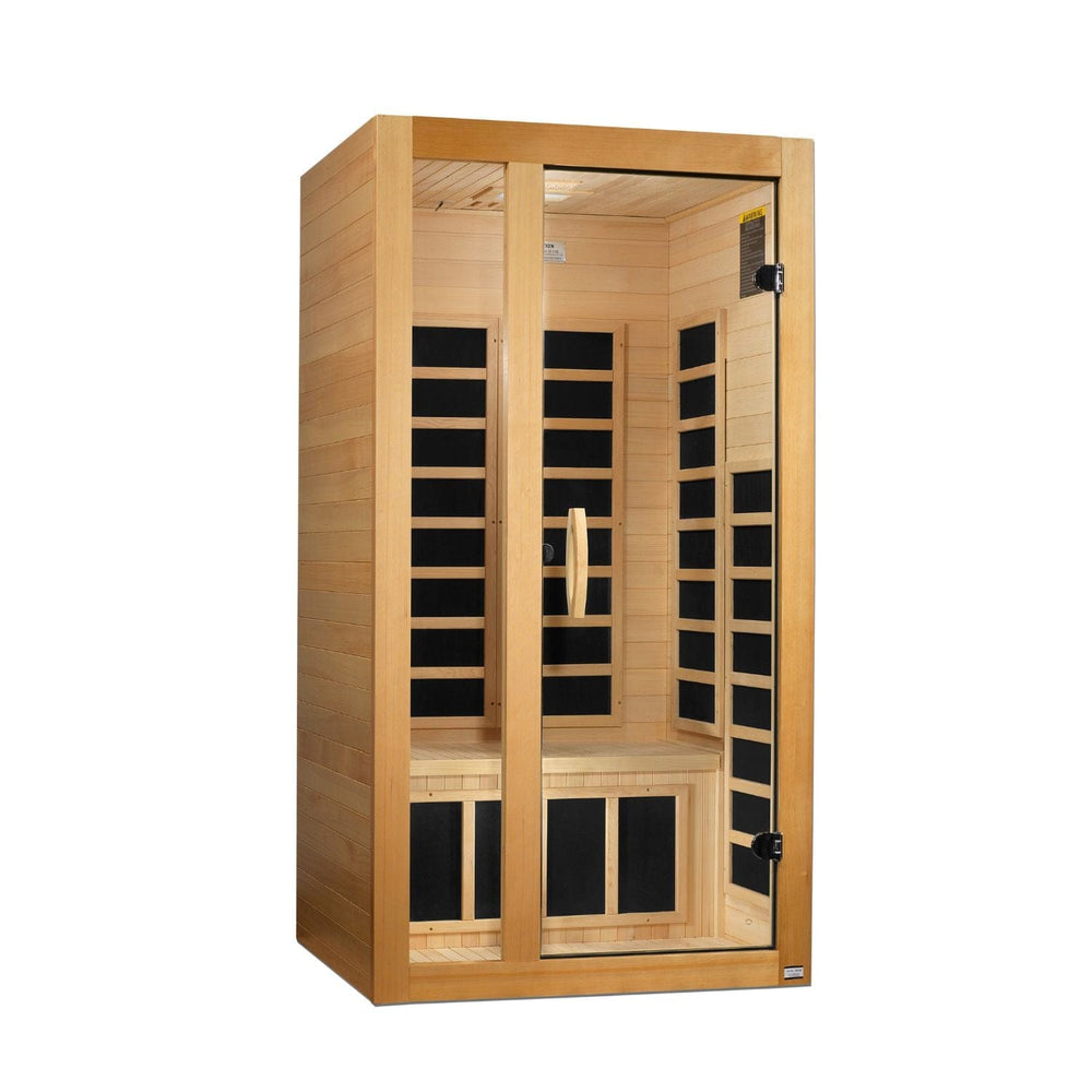 Golden Designs Dynamic Gracia 1-2 Person Low EMF FAR Infrared Sauna - sold by Dansons Medical - Saunas manufactured by Golden Designs (SCS)