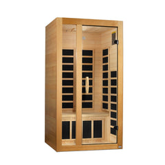 Golden Designs Dynamic Gracia 1-2 Person Low EMF FAR Infrared Sauna - sold by Dansons Medical - Saunas manufactured by Golden Designs (SCS)