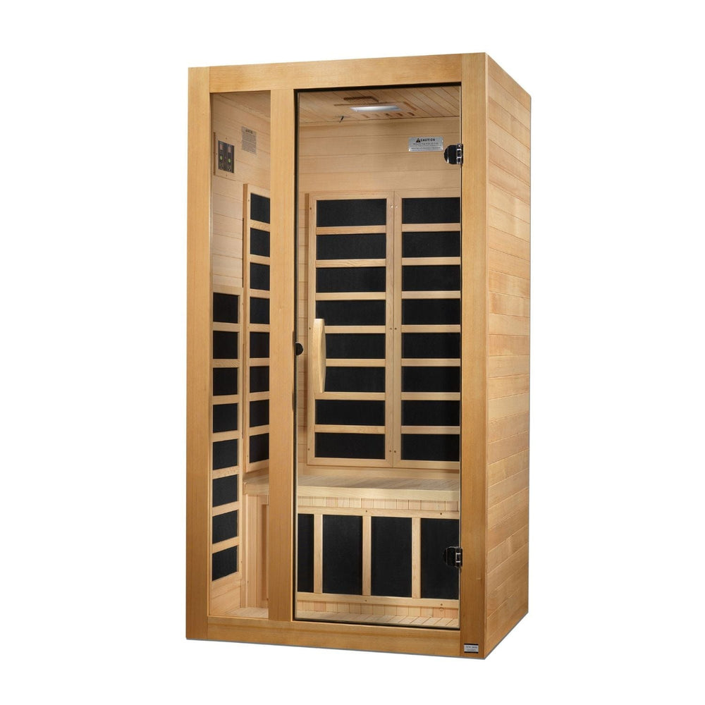 Golden Designs Dynamic Gracia 1-2 Person Low EMF FAR Infrared Sauna - sold by Dansons Medical - Saunas manufactured by Golden Designs (SCS)