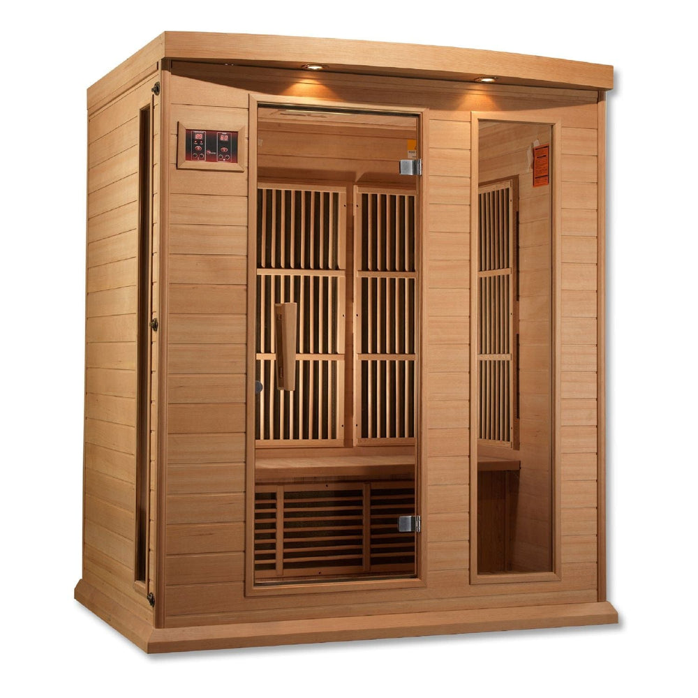 Golden Designs Maxxus 3-Person Low EMF FAR Infrared Sauna - sold by Dansons Medical - Saunas manufactured by Golden Designs (SCS)
