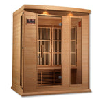 Golden Designs Maxxus 3-Person Low EMF FAR Infrared Sauna - sold by Dansons Medical - Saunas manufactured by Golden Designs (SCS)