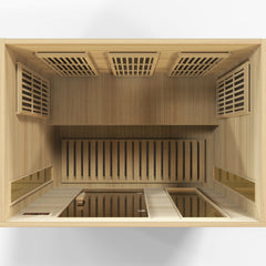 Golden Designs Maxxus 3-Person Low EMF FAR Infrared Sauna - sold by Dansons Medical - Saunas manufactured by Golden Designs (SCS)