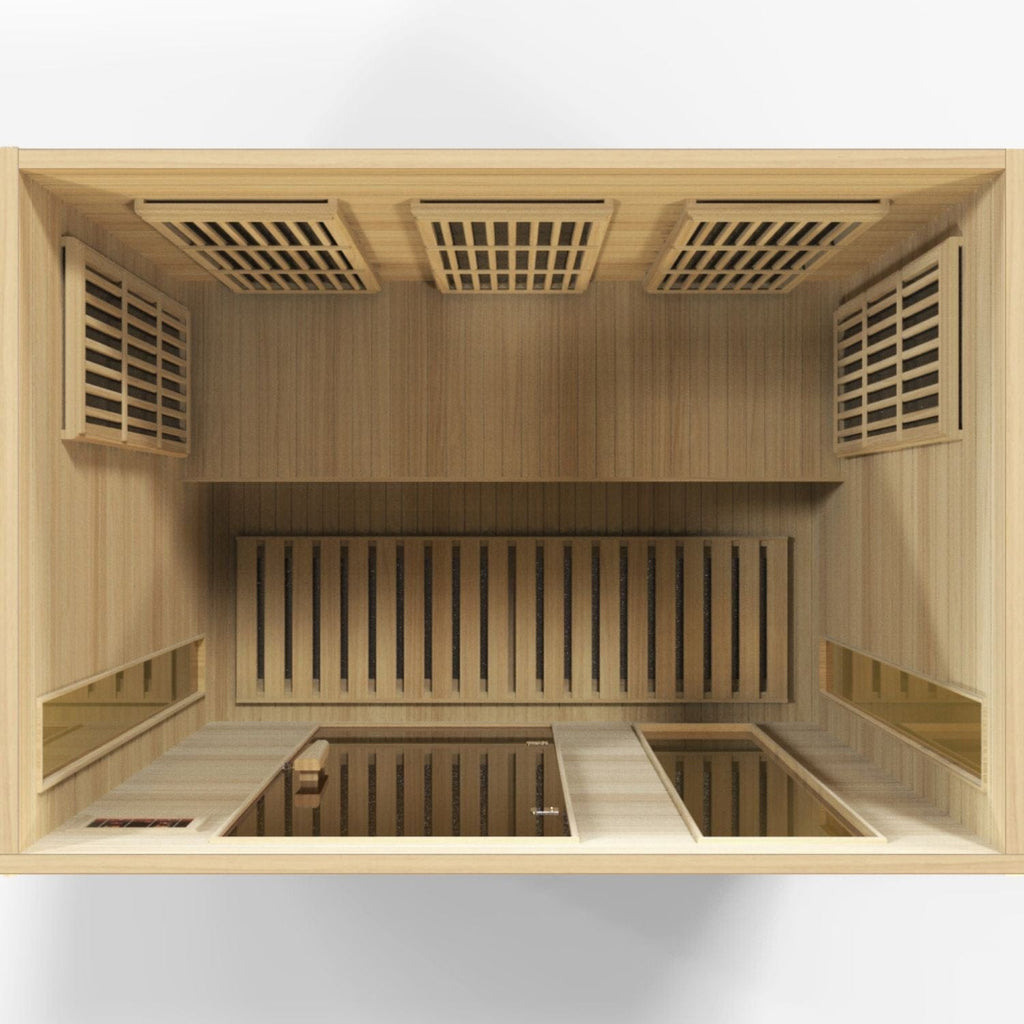 Golden Designs Maxxus 3-Person Low EMF FAR Infrared Sauna - sold by Dansons Medical - Saunas manufactured by Golden Designs (SCS)