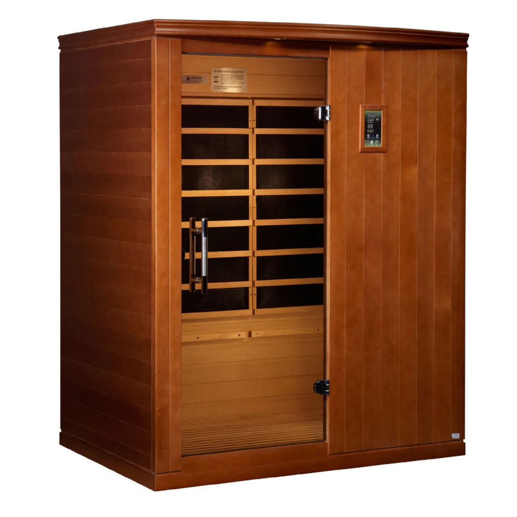 Golden Designs Dynamic Madrid Elite 3-Person Ultra Low EMF FAR Infrared Sauna, a Saunas by Golden Designs (SCS) available at Dansons Medical