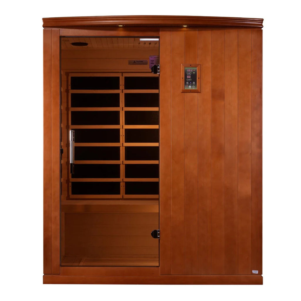 Golden Designs Dynamic Madrid Elite 3-Person Ultra Low EMF FAR Infrared Sauna, a Saunas by Golden Designs (SCS) available at Dansons Medical