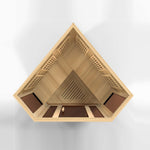 Golden Designs Maxxus 3-Person Corner Low EMF FAR Infrared Sauna - sold by Dansons Medical - Saunas manufactured by Golden Designs (SCS)