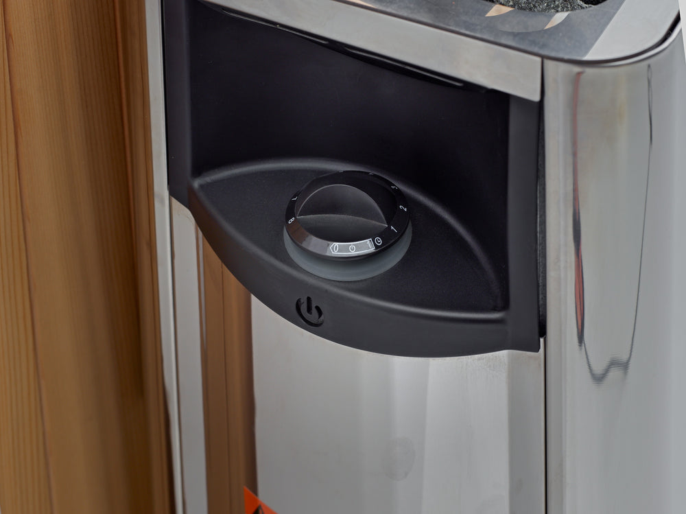 Golden Designs Soria 3-Person Full Spectrum Hybrid Indoor Sauna with Harvia Stove, a Saunas by Golden Designs (SCS) available at Dansons Medical