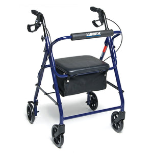 Lumex Walkabout Basic Four-Wheel Rollator - sold by Dansons Medical - manufactured by Graham Field