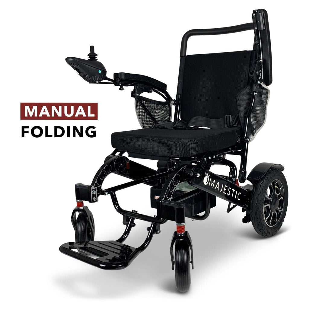 ComfyGo MAJESTIC IQ-7000 Manual Folding Remote Controlled Electric Wheelchair - sold by Dansons Medical - Powered Wheelchairs manufactured by ComfyGo Mobility