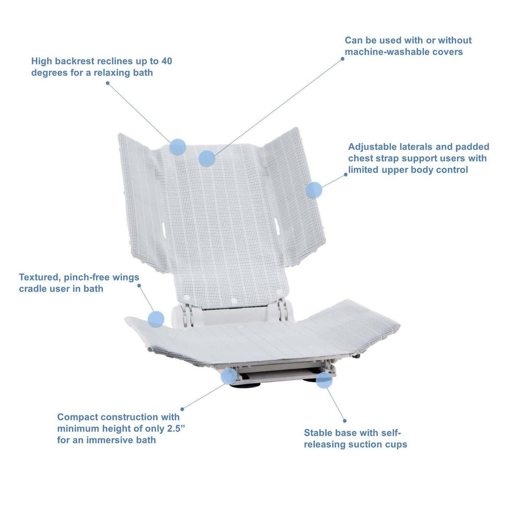 Invacare Aquatec Special Reclining Bath Lift with Side Laterals