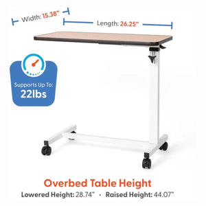 Journey Adjustable Height Overbed Table