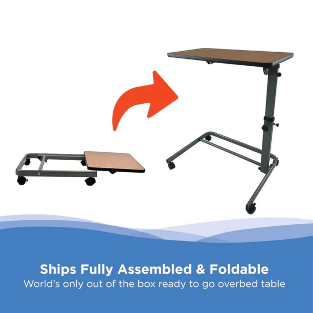 Journey Foldable Overbed Table - sold by Dansons Medical - Overbed Tables manufactured by Journey Health & Lifestyle