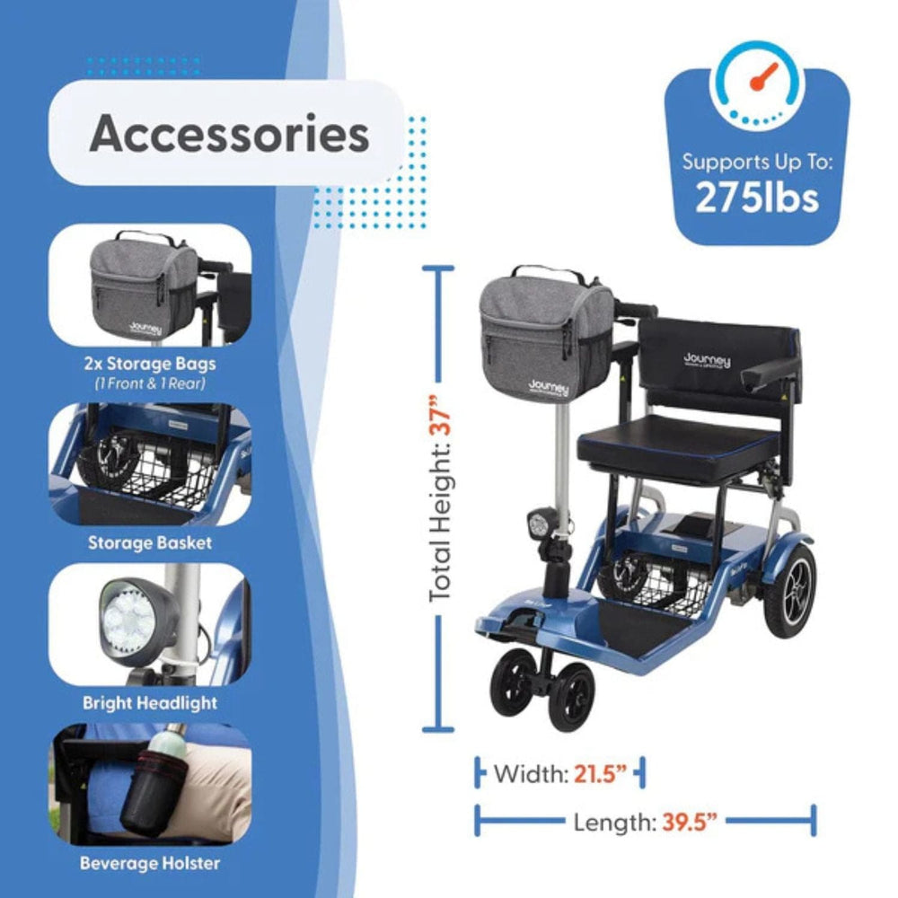 Journey SoLite Folding Power Scooter - sold by Dansons Medical - Scooters manufactured by Journey Health & Lifestyle
