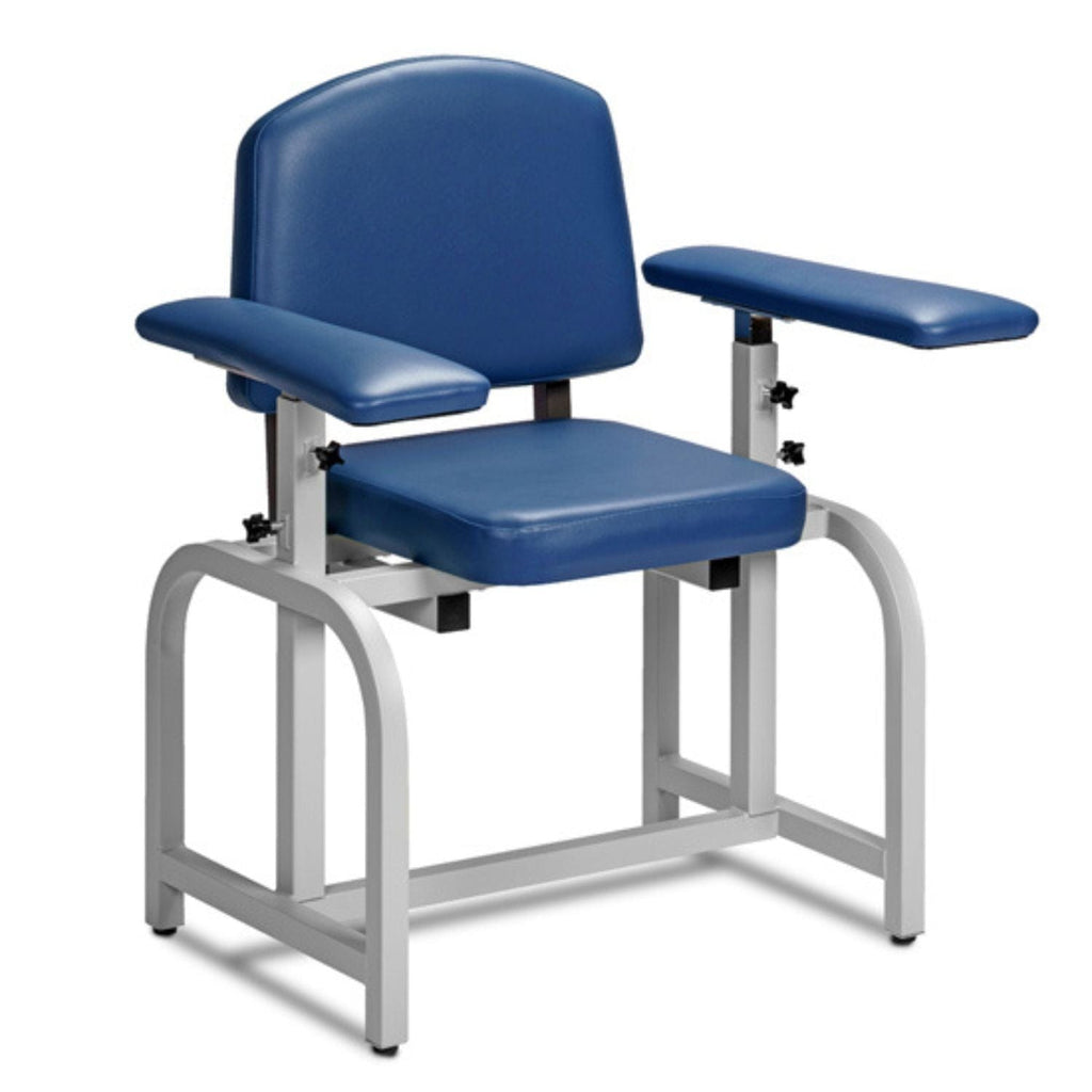 Clinton Industries Lab X Series Blood Drawing Chair with Straight Arms