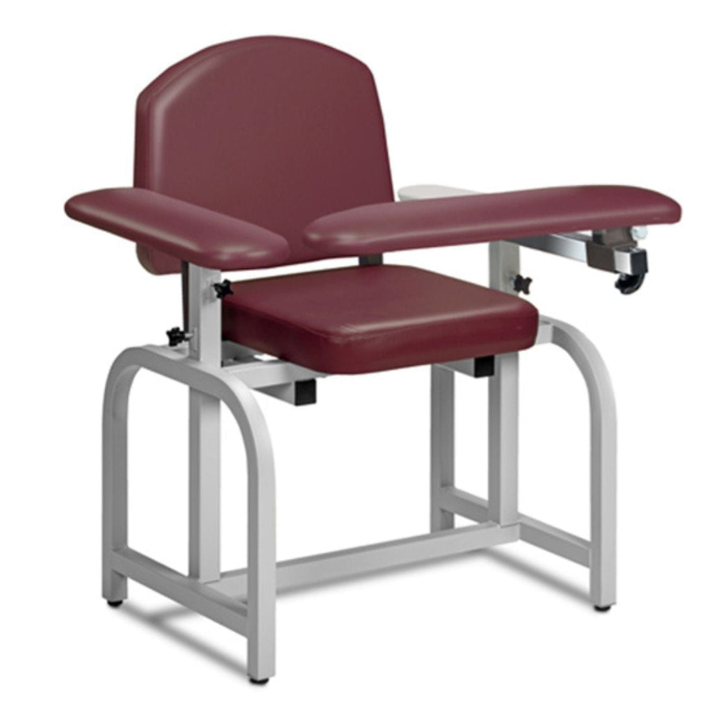 Clinton Industries Lab X Series Blood Drawing Chair with Padded Arms