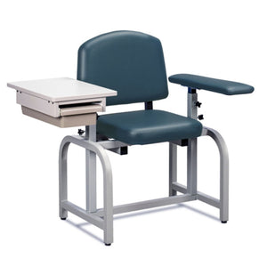 Clinton Industries Lab X Series Blood Drawing Chair with Straight Arms