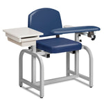 Clinton Industries Lab X Series Blood Drawing Chair with Padded Arms - sold by Dansons Medical -  manufactured by Clinton Industries (MM)
