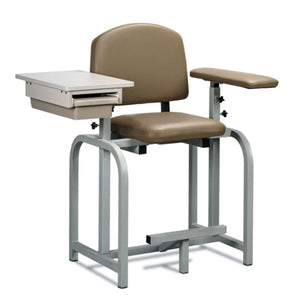 Clinton Industries Lab X Series Blood Drawing Chair with Straight Arms