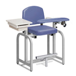 Clinton Industries Lab X Series Blood Drawing Chair with Padded Arms - sold by Dansons Medical -  manufactured by Clinton Industries (MM)