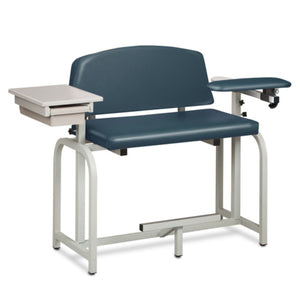 Clinton Industries Lab X Series Blood Drawing Chair with Padded Arms