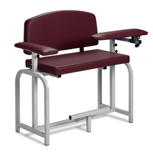 Clinton Industries Lab X Series Blood Drawing Chair with One Padded Flip Arm